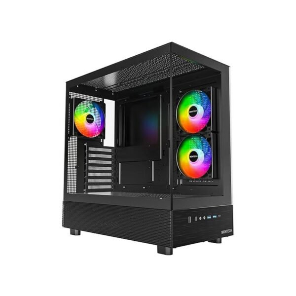 MONTECH XR, ATX Mid-Tower PC Gaming Case, 3 x 120mm ARGB PWM